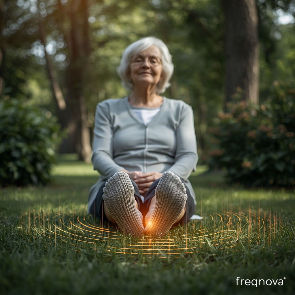 FreqNova Alpaka-Frequenzstrümpfe (Wellness-Edition-Pink)