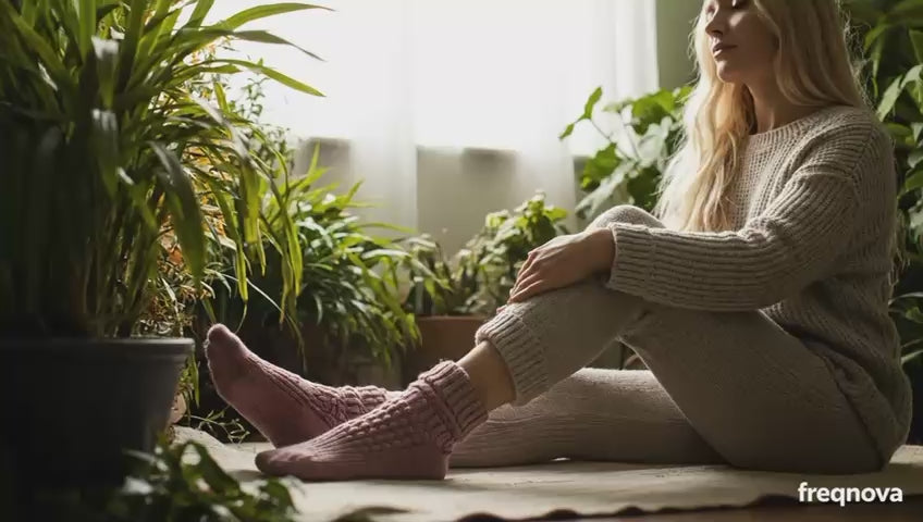 FreqNova Alpaka-Frequenzstrümpfe (Wellness-Edition-Schwarz)