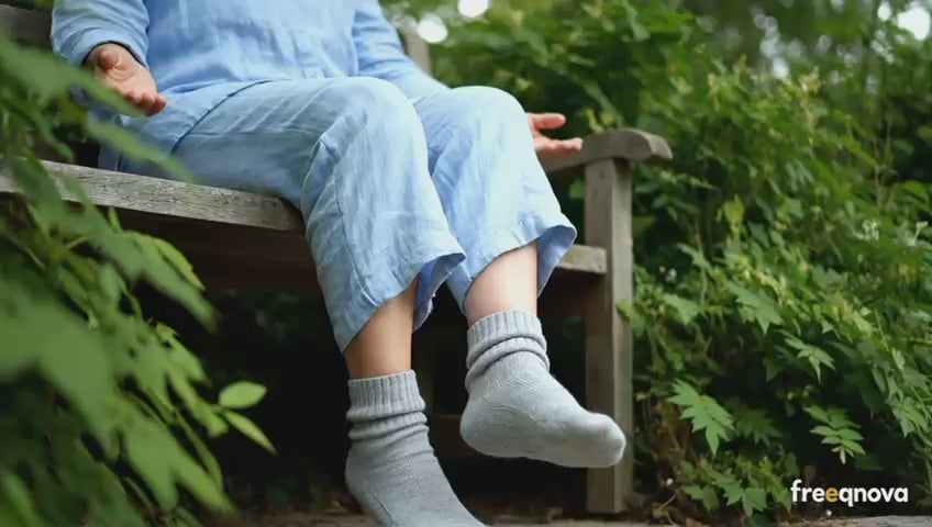 FreqNova Alpaka-Frequenzstrümpfe (Wellness-Edition-Pink)