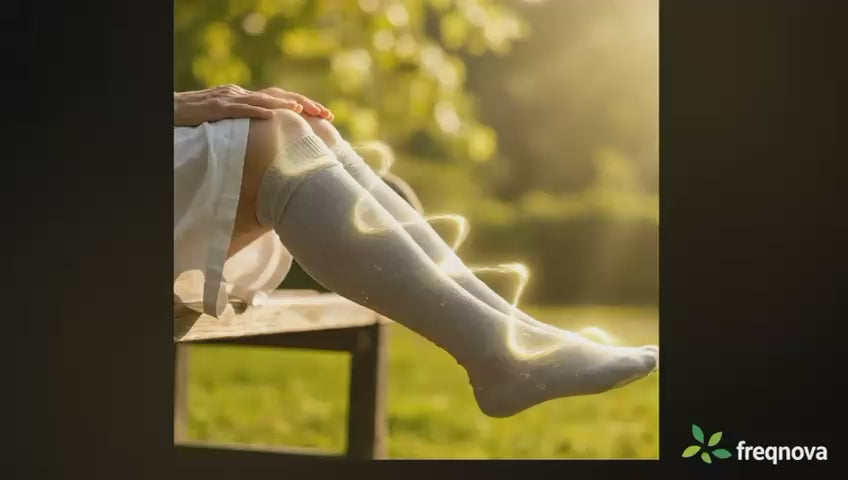 FreqNova Alpaka-Frequenzstrümpfe (Wellness-Edition-Silber)